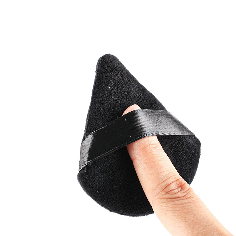 1/2/3/6Pcs Triangle Velvet Powder Puff – Reusable & Washable Makeup Sponges for Face & Eye