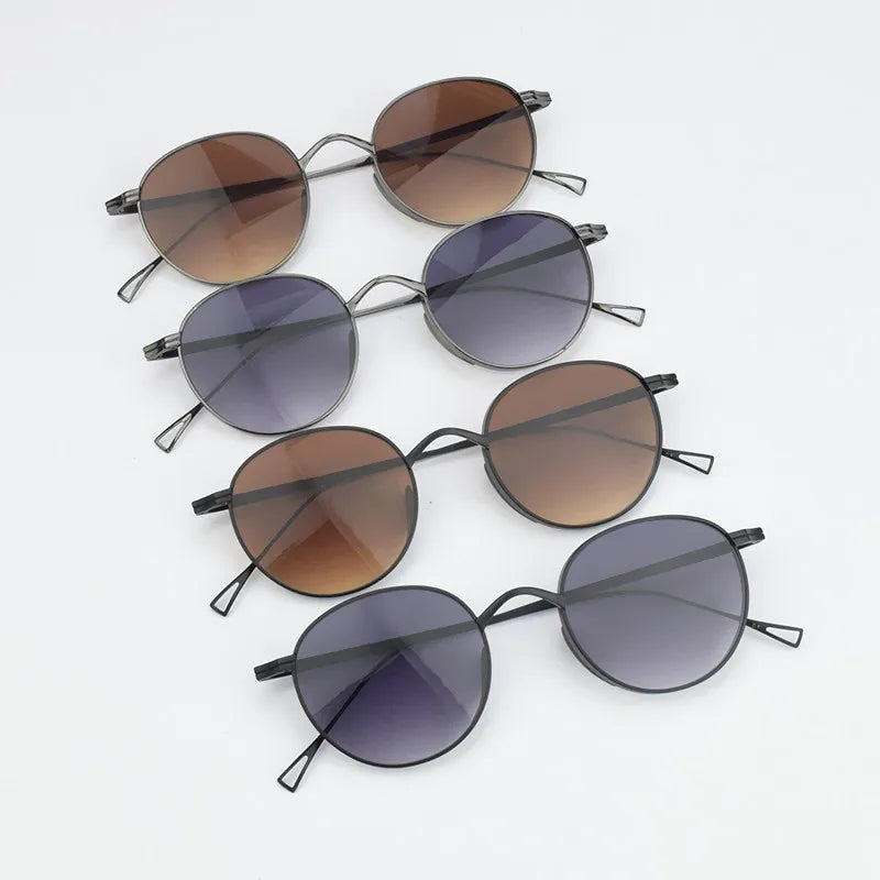 RBB 2025 Luxury Oval Sunglasses – Vintage Titanium UV400 Eyewear for Men & Women