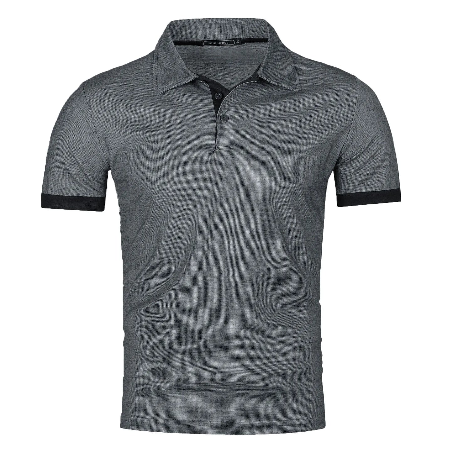 RBB Men’s Short Sleeve Color Matching Fashion Lapel Shirt – Stylish Casual Summer Top