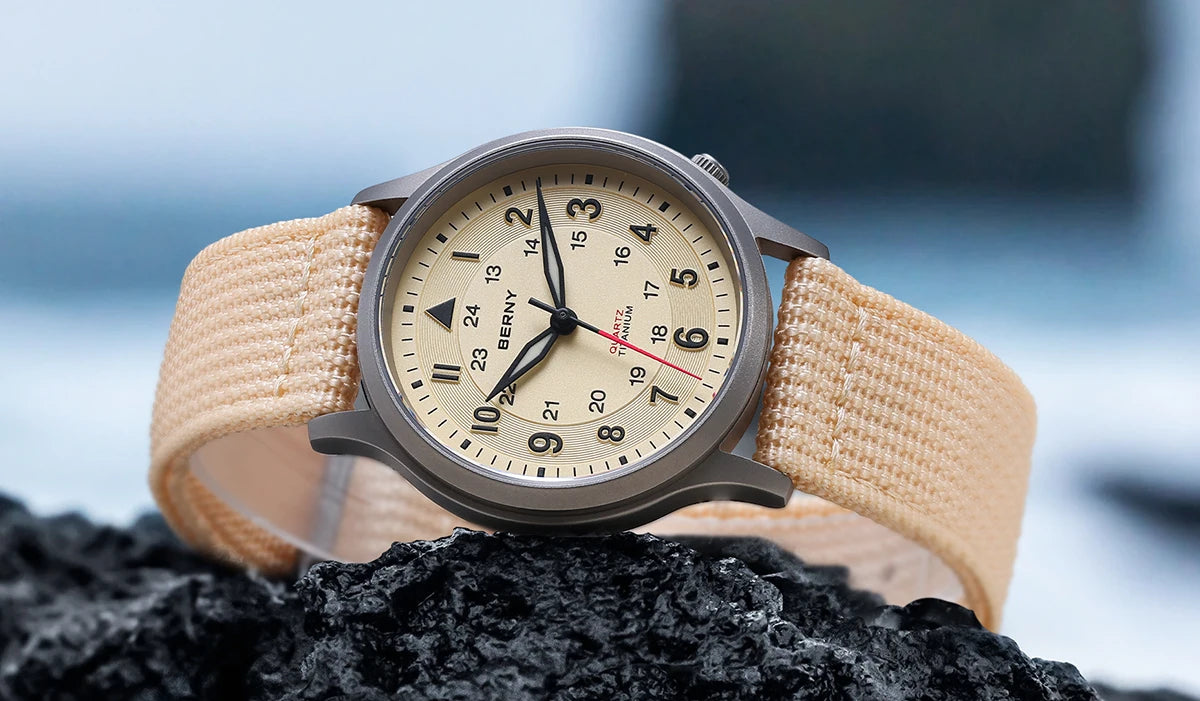 RBB Titanium Field Watch – Quartz, Sapphire, BGW9 Lume, 5ATM