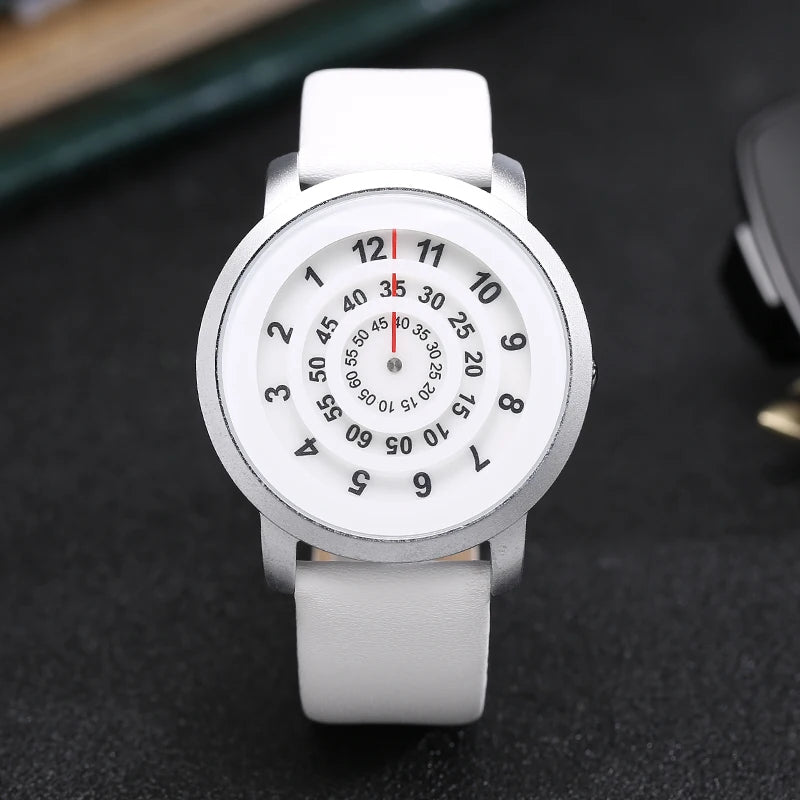 RBB Minimalist Unisex Quartz Watch – Black & White Dial, Couple Design