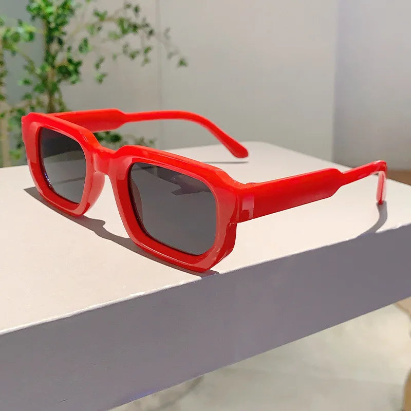 RBB Vintage Rectangle Sunglasses – Unisex Retro Luxury UV400 Fashion Eyewear