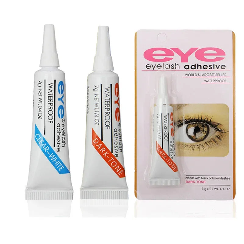 7g Waterproof Eyelash Glue – Strong Hold Lash Adhesive in Dark or Clear