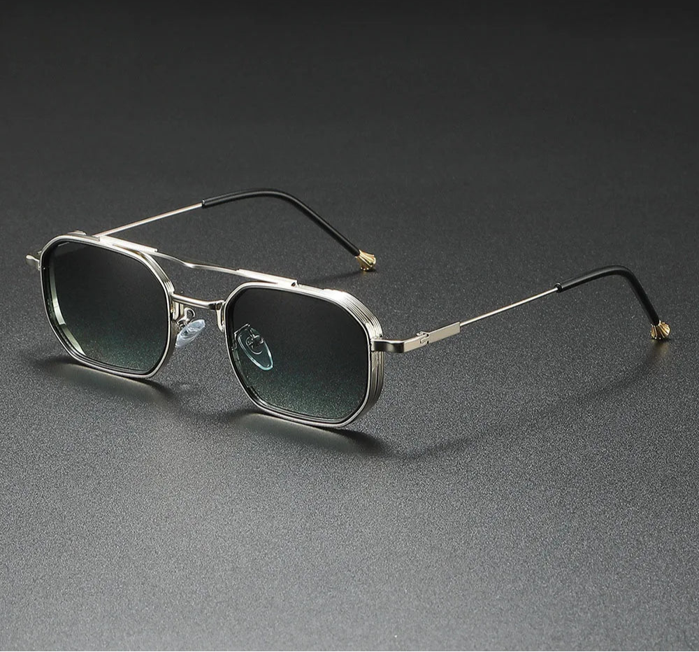 RBB 2025 Vintage Square Sunglasses – Trendy Steampunk Fashion Eyewear for Men & Women