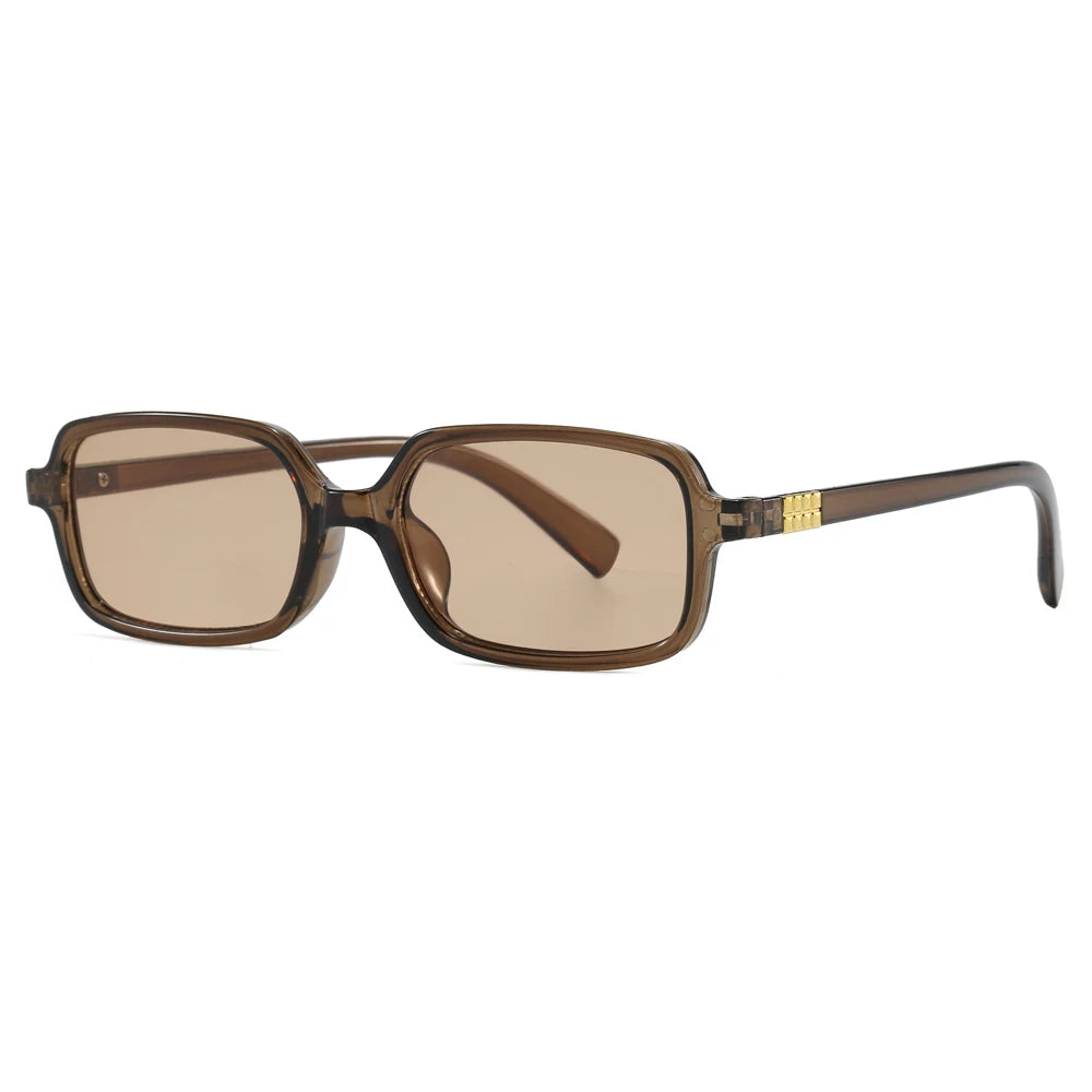 RBB Small Rectangular Sunglasses Set – Minimalist Retro UV400 Eyewear for Women & Unisex