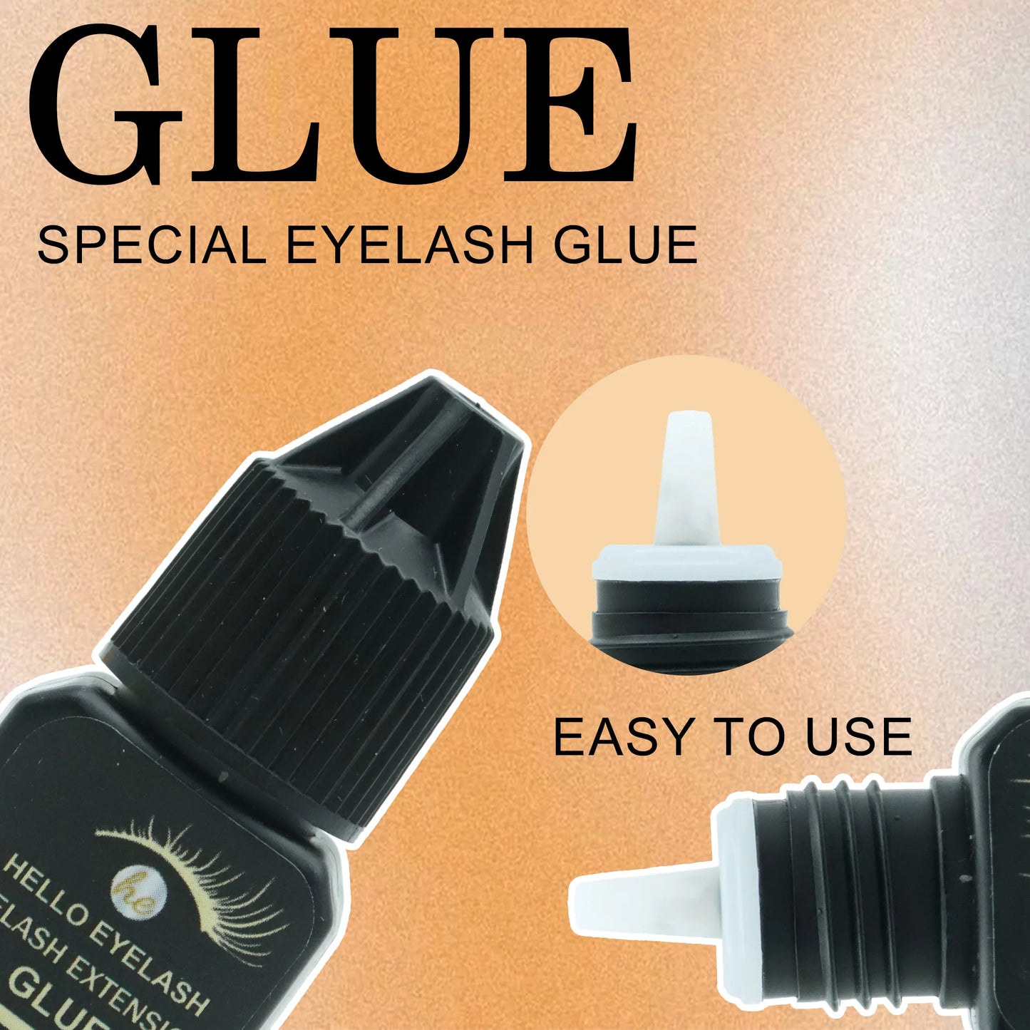5ml DIY Eyelash Extension Glue – Fast-Drying, Strong Hold, Low Odor (7–14 Days Retention)