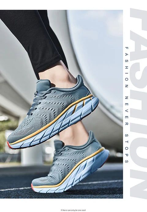 RBB 2023 New Men’s Running Shoes – Cushioned, Fashionable Outdoor Sports Jogging Sneakers – Classic Design, Sizes 39-46