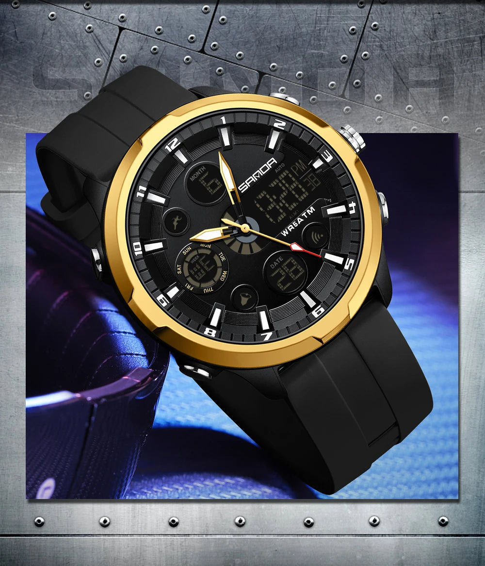 RBB Men’s Military Digital Sports Watch – 50M Waterproof Quartz Timepiece