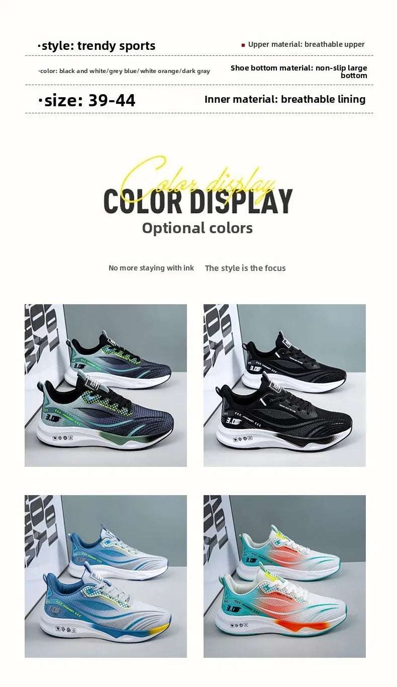 Men's Lightweight Running Shoes – Quick-Dry, Shock-Absorbing Marathon Sneakers (2025)