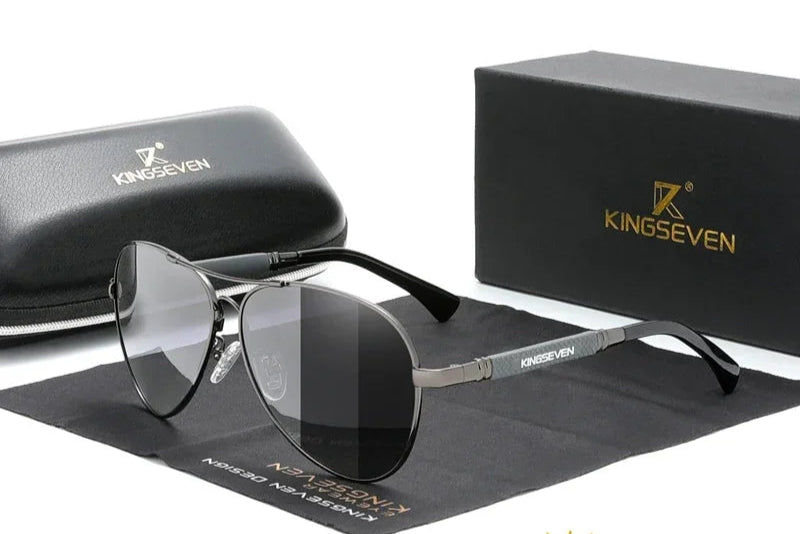 RBB Polarized Titanium Alloy Pilot Sunglasses | UV400 Anti-Reflective Eyewear for Men & Women