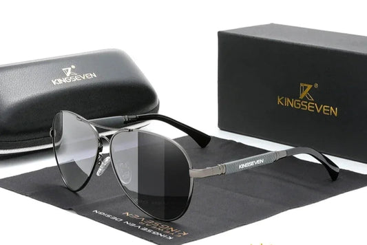 RBB Polarized Titanium Alloy Pilot Sunglasses | UV400 Anti-Reflective Eyewear for Men & Women