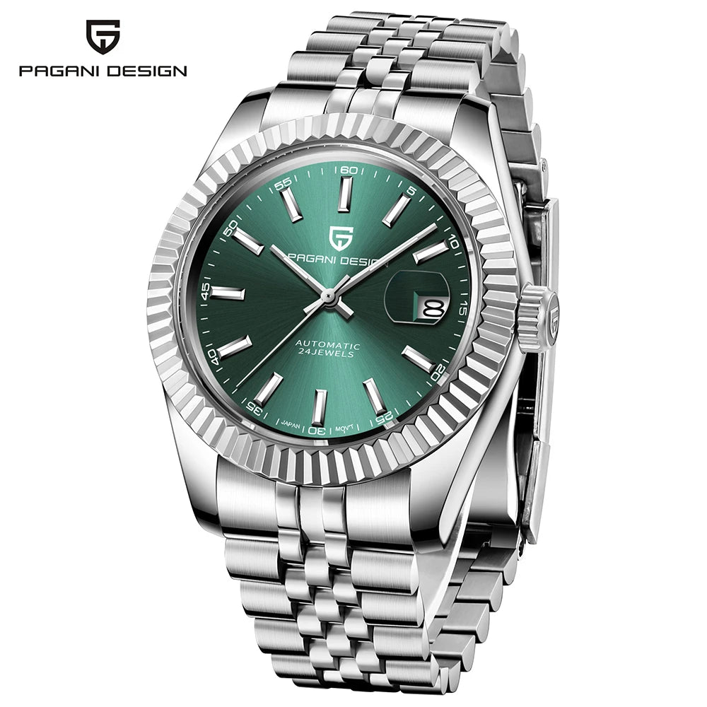 RBB DESIGN PD-1645 V3 Men’s Automatic Mechanical Watch – 42MM Sapphire Glass Stainless Steel Business Timepiece