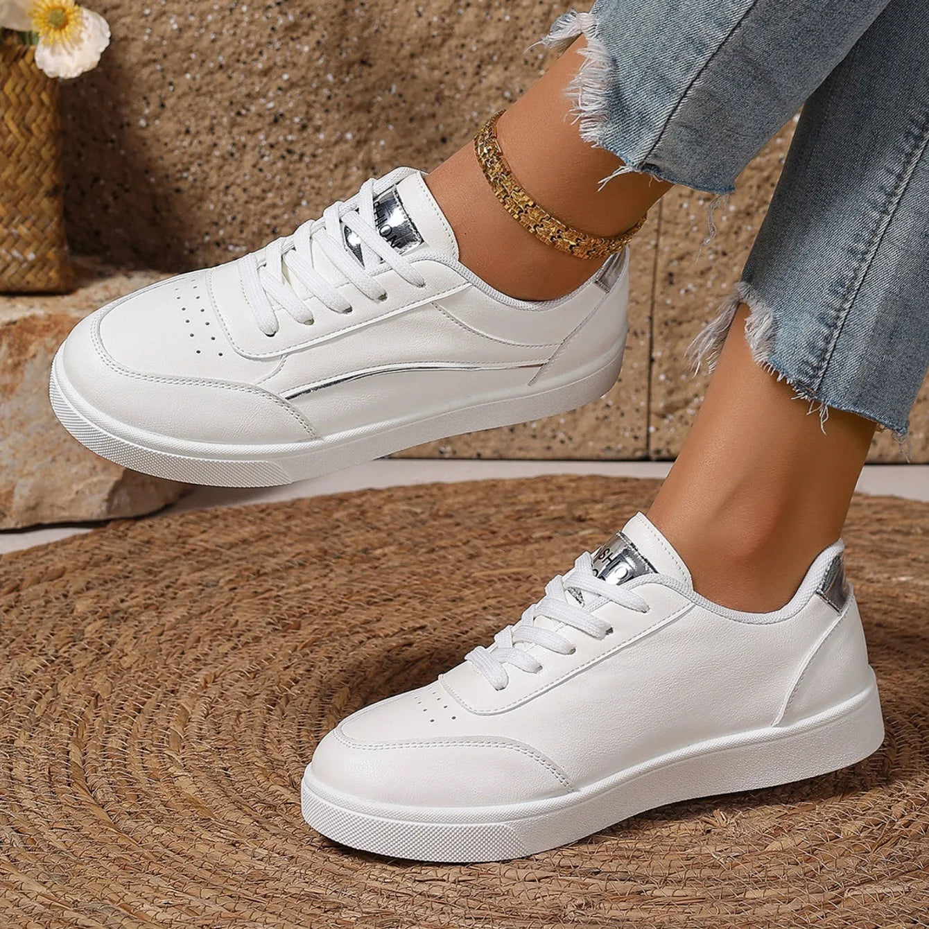 Women Sneakers Spring Autumn Casual Skateboard Breathable Sneakers Women Comfortable Outdoor Tennis Walking Shoes Women