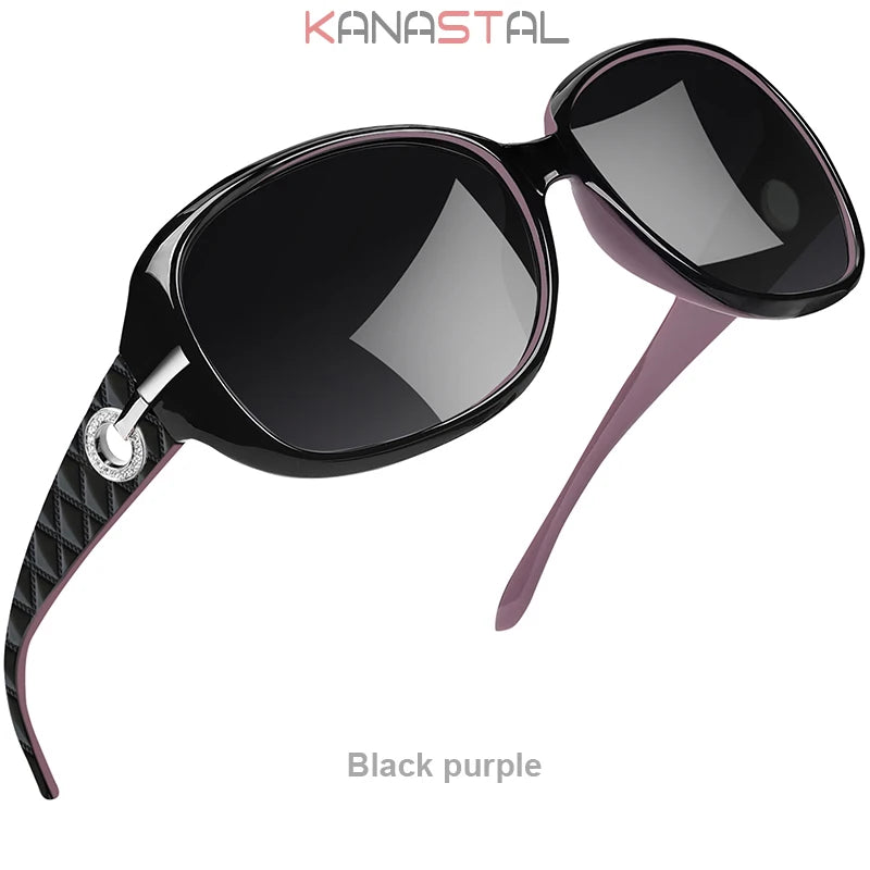 RBB Women’s Polarized Sunglasses – UV400 Retro Diamond Butterfly Frame Fashion Eyewear
