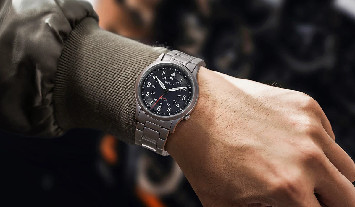 RBB Titanium Field Watch – Quartz, Sapphire, BGW9 Lume, 5ATM