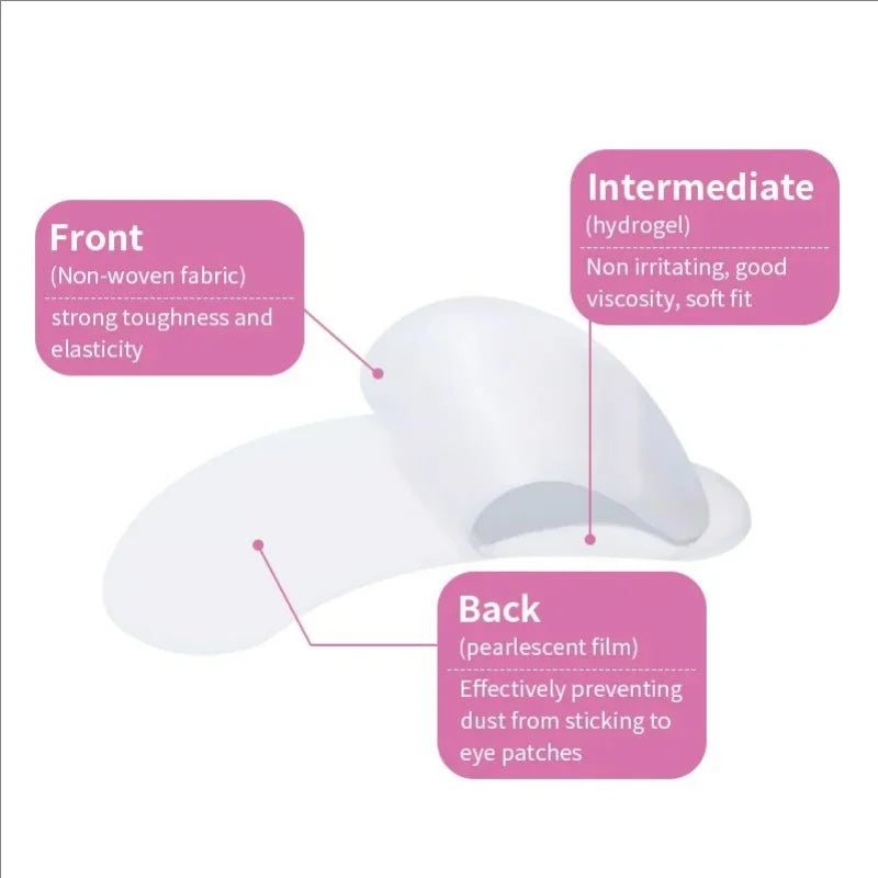 MJ 100 Pairs Eyelash Extension Eye Patches – Under Eye Pads for Lash Application