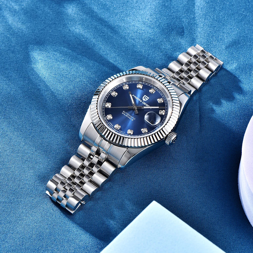 RBB DESIGN PD-1645 V3 Men’s Automatic Mechanical Watch – 42MM Sapphire Glass Stainless Steel Business Timepiece