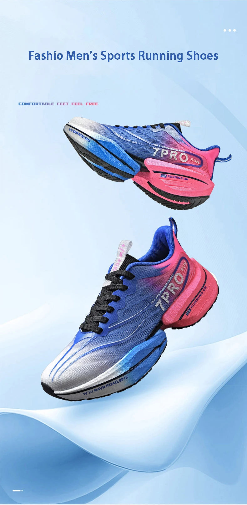 Men's Carbon Plate Running Shoes | Lightweight, Cushioned, Non-Slip