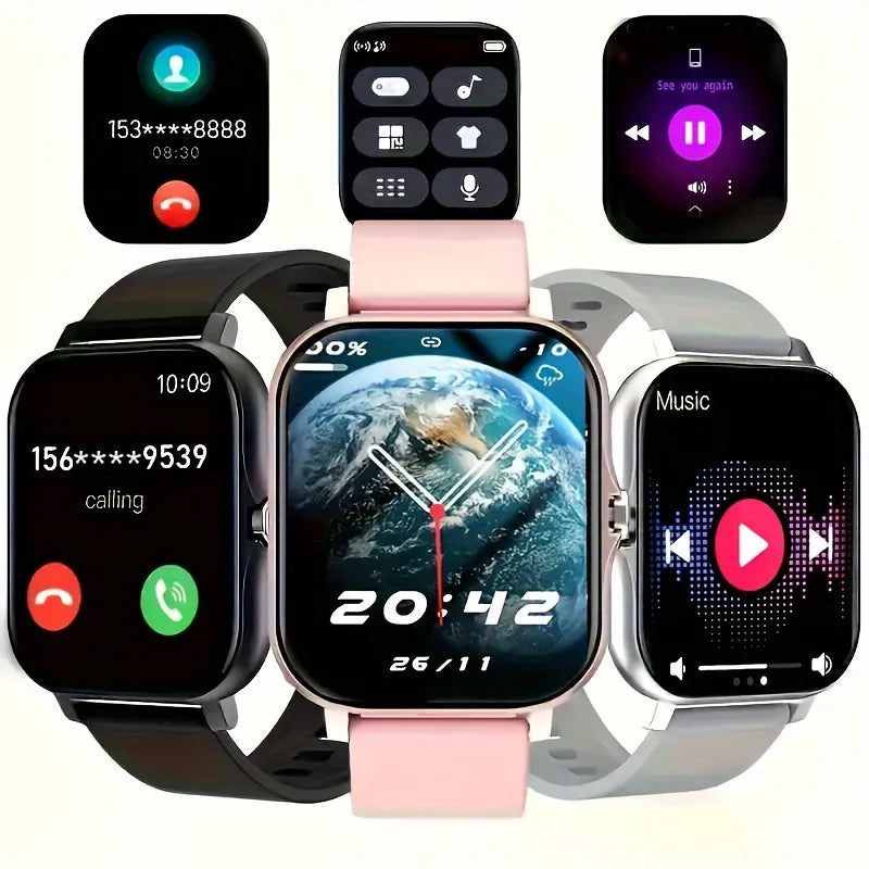 RBB 2025 Smart Watch – Bluetooth Calling, Message Preview, Sport Modes, DIY Dial, Sleep Monitor – For Men & Women