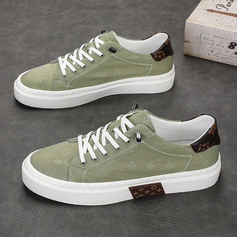 RBB Trendy Men's Canvas Shoes – Summer Lace-Up Breathable Casual Sneakers