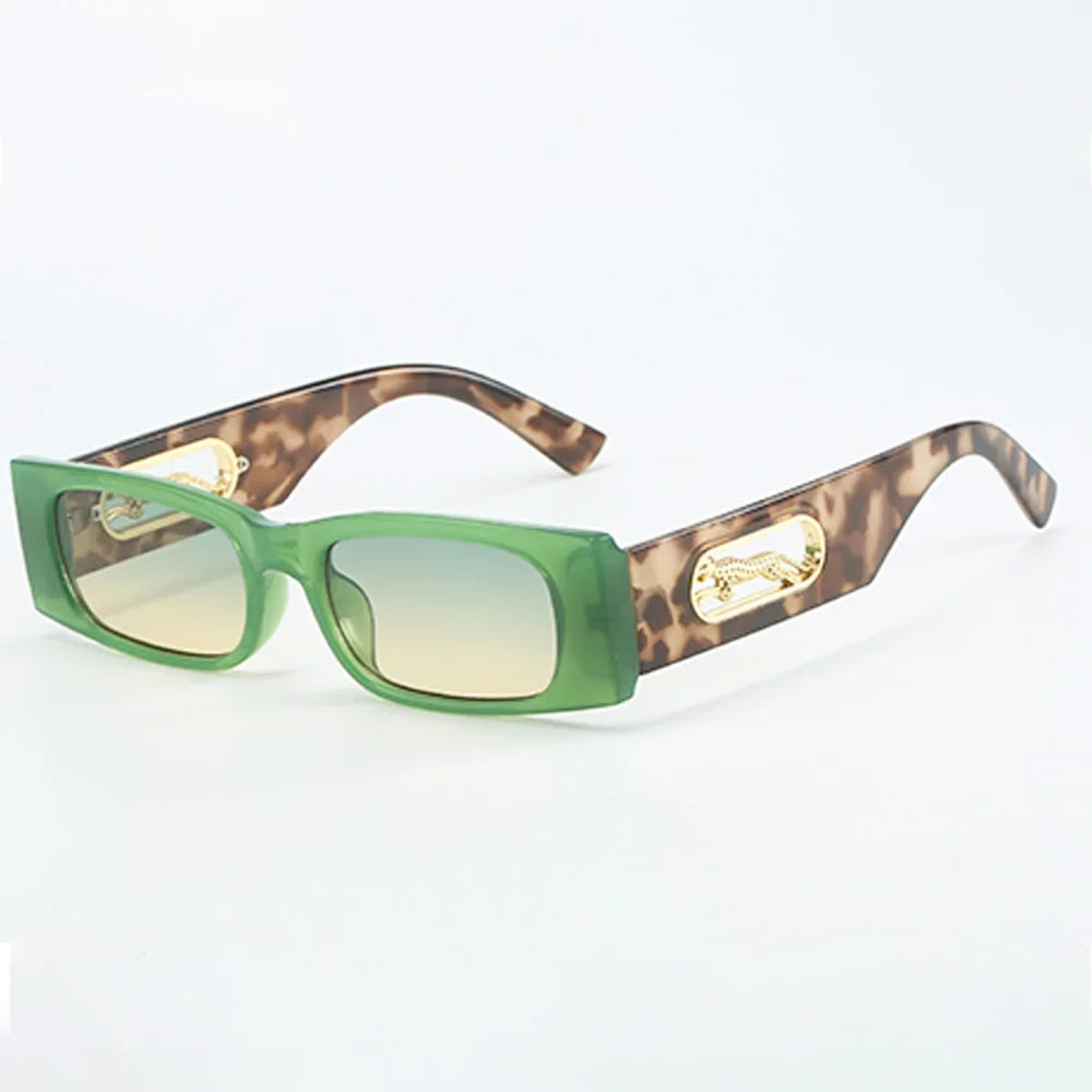 RBB Unisex Vintage Square Fashion Sunglasses – Large Black Lens UV400 Eyewear