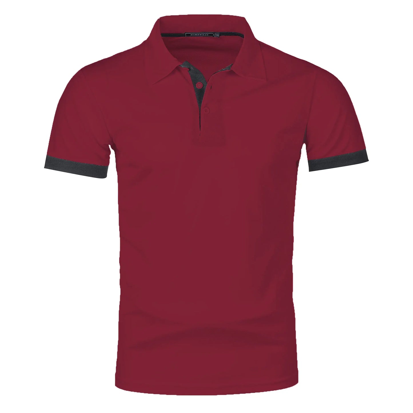 RBB Men’s Short Sleeve Color Matching Fashion Lapel Shirt – Stylish Casual Summer Top