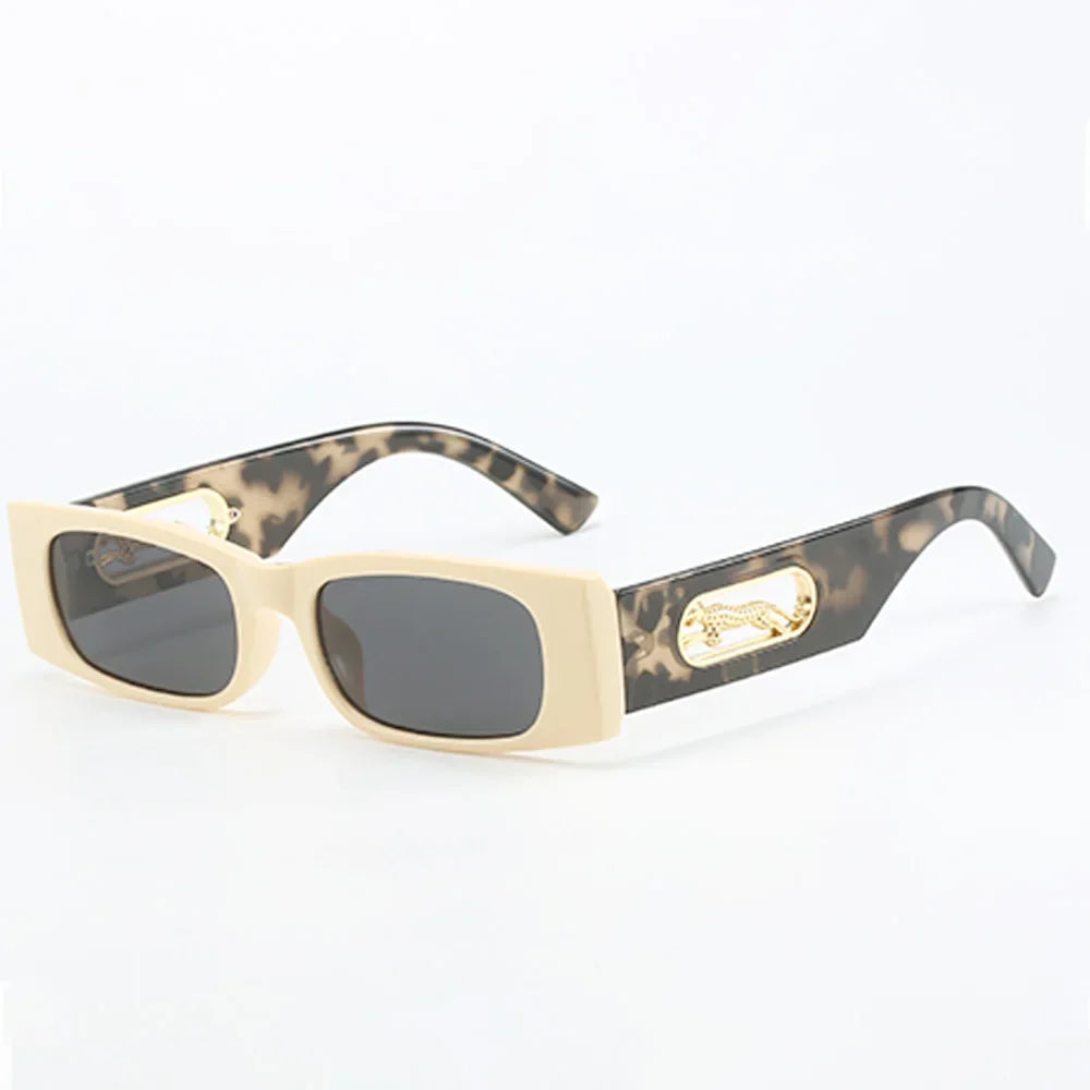 RBB Unisex Vintage Square Fashion Sunglasses – Large Black Lens UV400 Eyewear