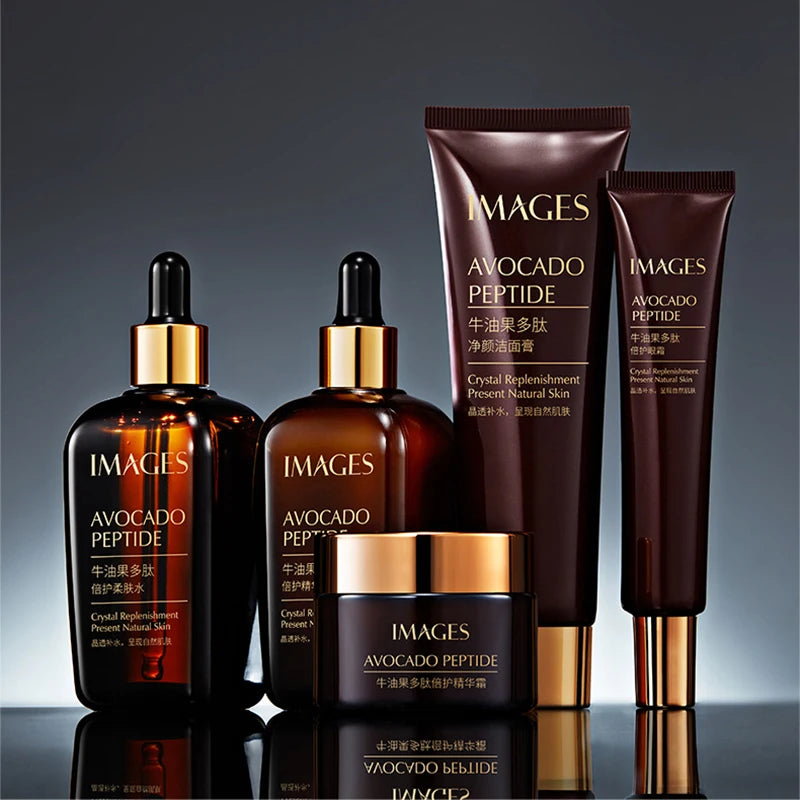 5-in-1 Avocado Skin Care Set – Cleanser, Serum, Face & Eye Creams