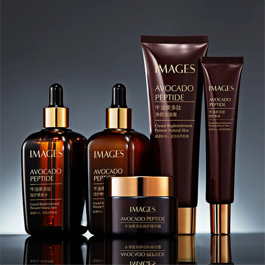 5-in-1 Avocado Skin Care Set – Cleanser, Serum, Face & Eye Creams