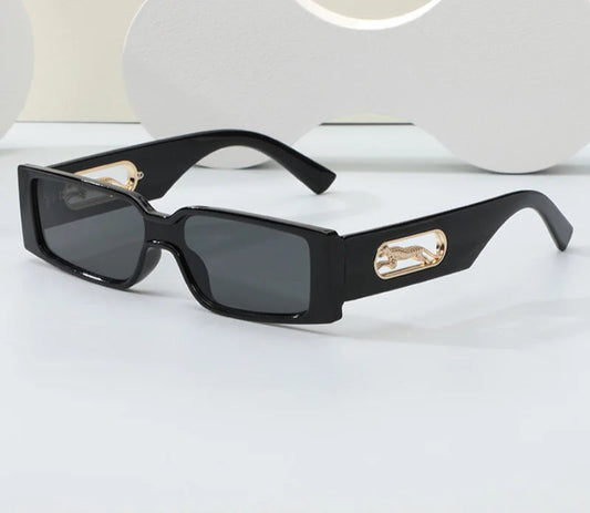 RBB Cycling Rectangle Sunglasses – Leopard Hollow Design, UV400 Protection