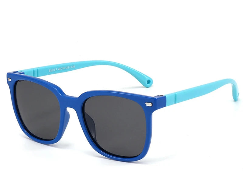 RBB Kids’ Flexible Polarized Sunglasses – UV400 TR90 Square Eyewear