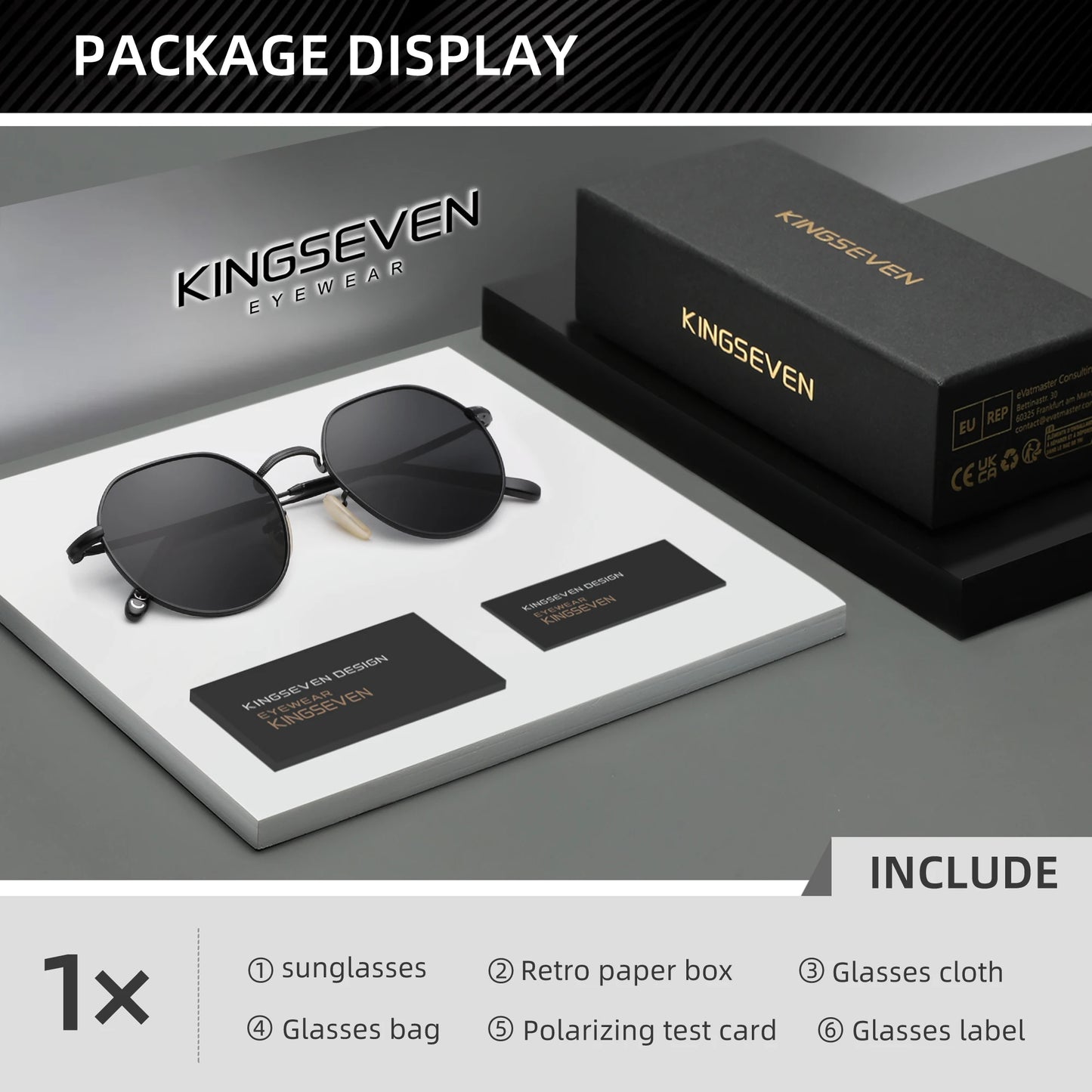 RBB Luxury Polarized Sunglasses – UV400 Round Alloy Frame, Anti-Reflection Eyewear for Men & Women