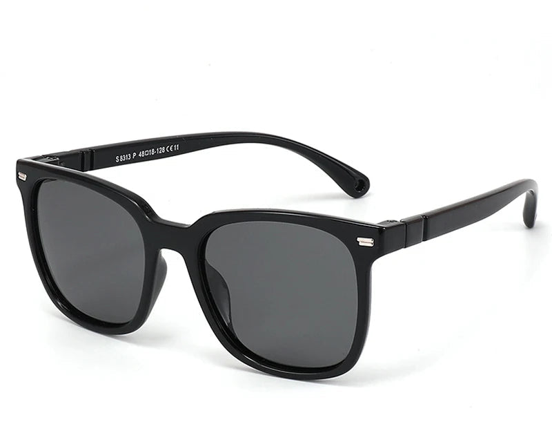 RBB Kids’ Flexible Polarized Sunglasses – UV400 TR90 Square Eyewear