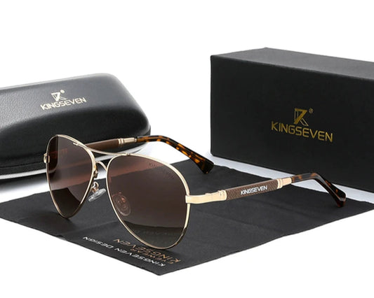 RBB Polarized Pilot Sunglasses – Luxury Alloy Frame UV400 Driving Eyewear