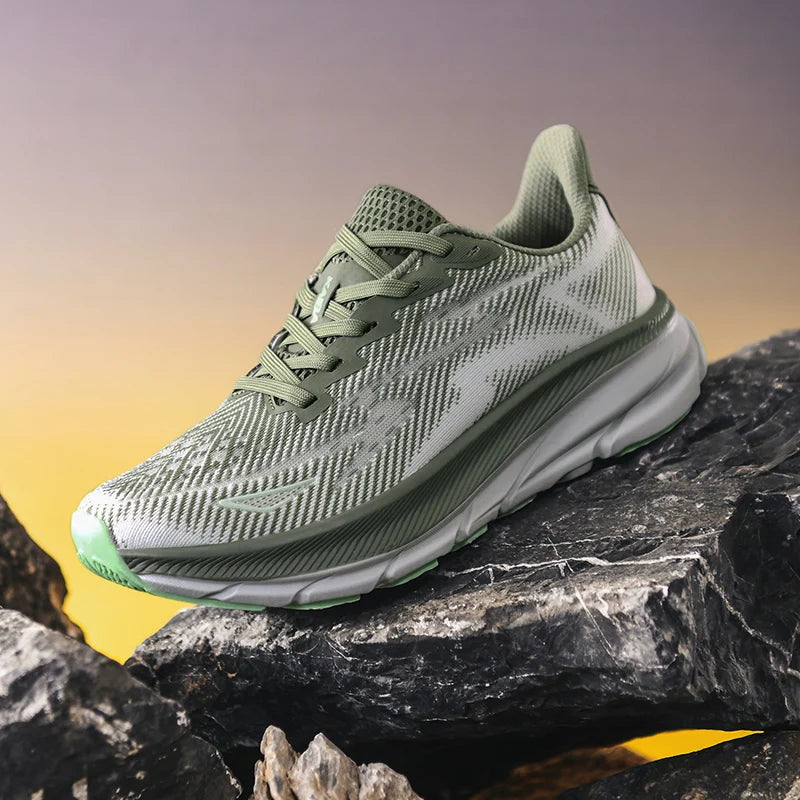 RBB Luxury Men’s Running Shoes – Breathable Mesh Cushioned Sneakers for Couples, Off-Road & Road Running Trainers