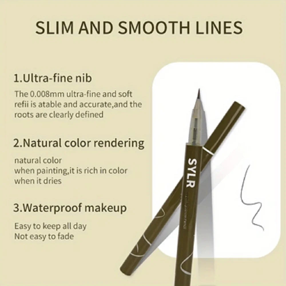 Ultra-Fine Waterproof Eyebrow Pen – 0.008mm Precision, Smudge-Proof & Long-Lasting