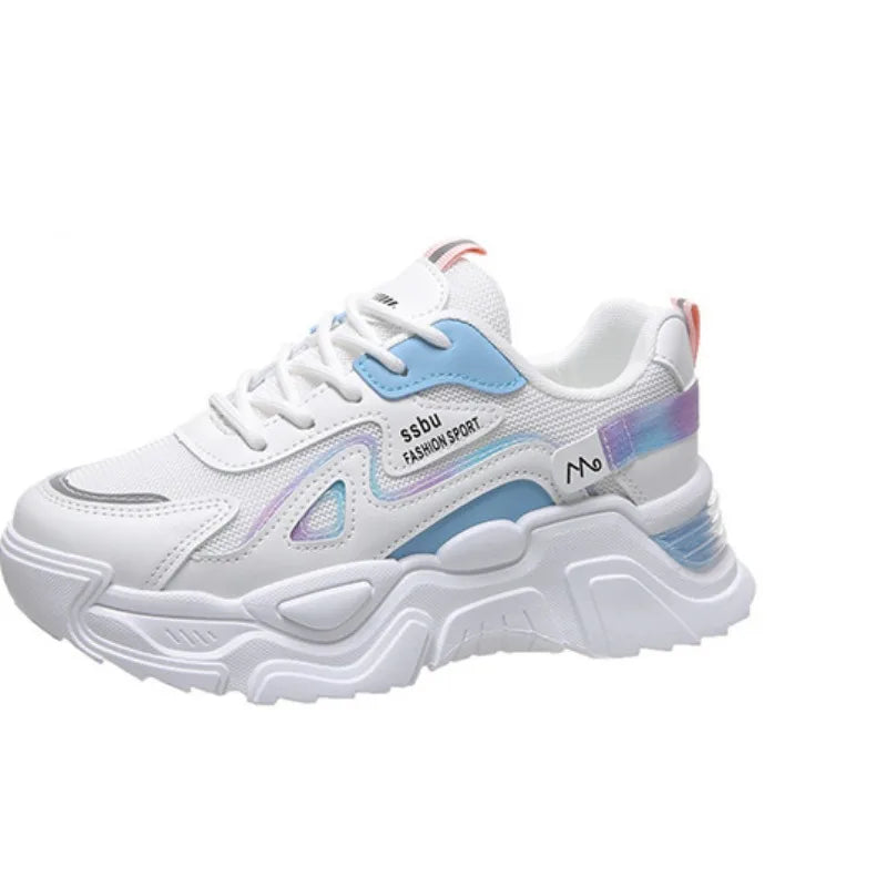 2024 Women’s Breathable Platform Sports Sneakers — Lightweight Casual Running Shoes
