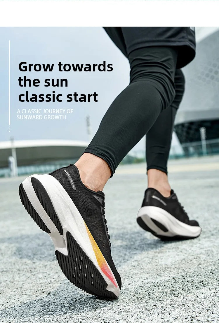 Men’s Race Training Sneakers – Carbon Plate, Pivot Support & Shock Absorption