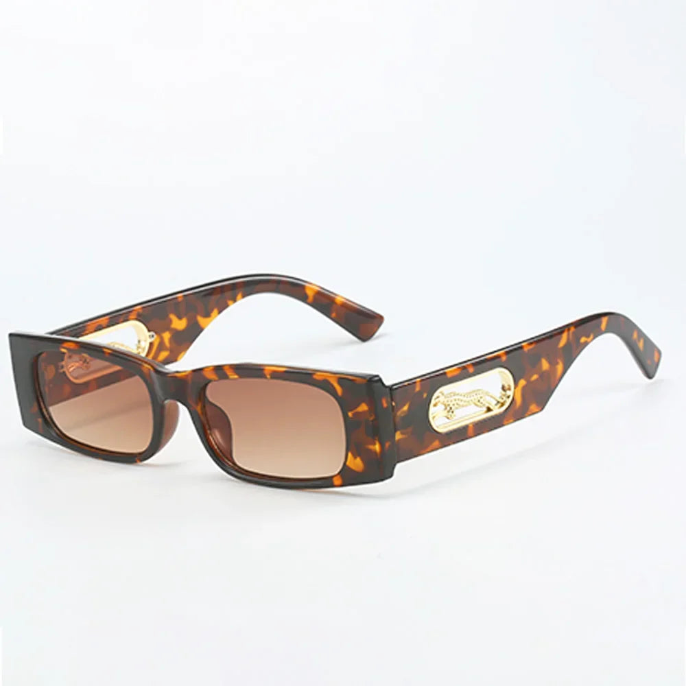 RBB Unisex Vintage Square Fashion Sunglasses – Large Black Lens UV400 Eyewear