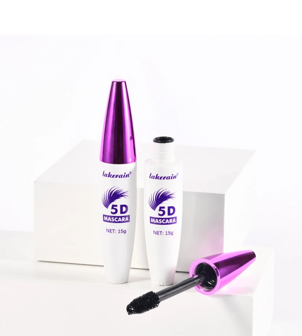 5D Waterproof Fiber Mascara – Thickening, Lengthening & Curling, Long-Lasting