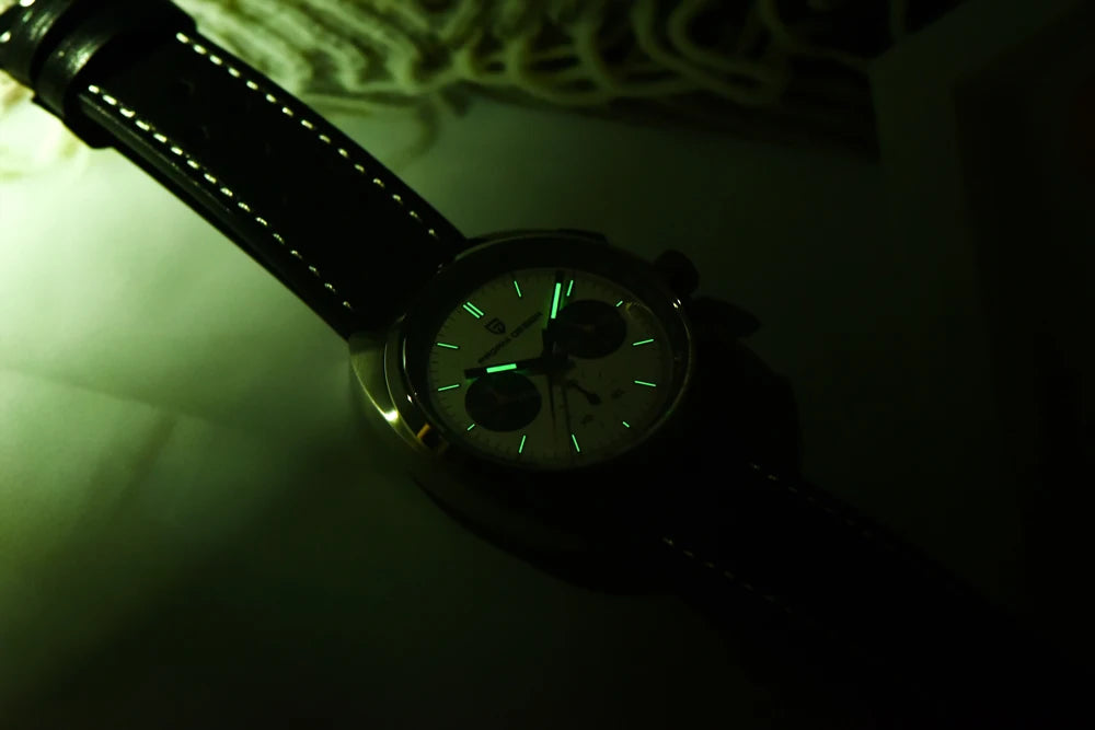 RBB DESIGN 2025 Retro Luxury Chronograph Men's Quartz Watch – VK63 Leather Sport Timepiece