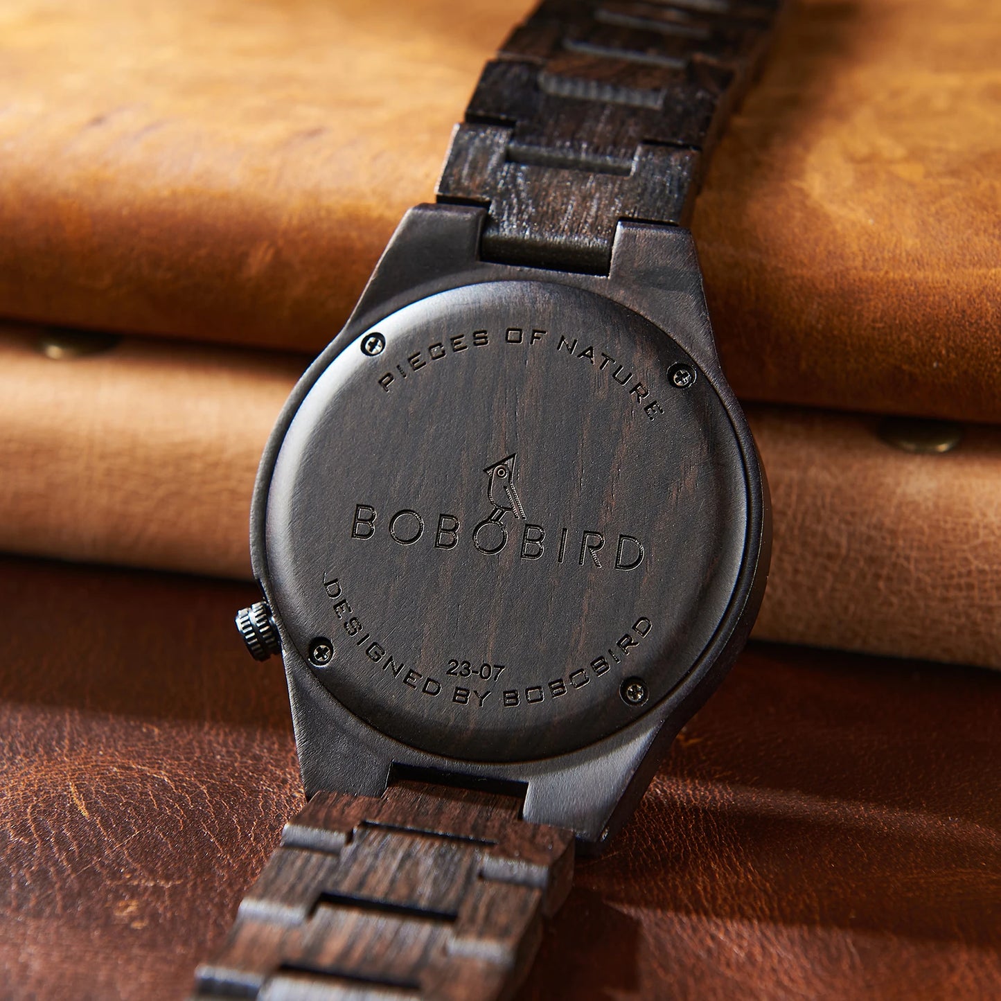 RBB Viking Wooden Wristwatch for Men – Vintage Style with Quartz Movement | Customizable