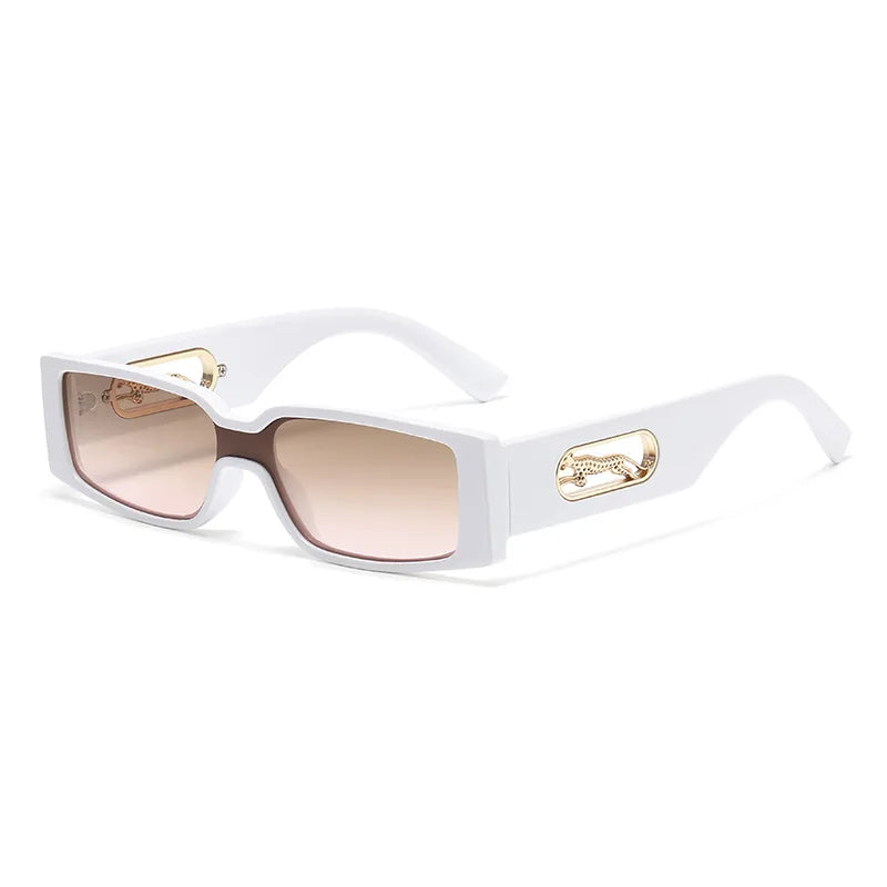 RBB Women’s Square Metal Fashion Sunglasses – Small Frame UV400 Streetwear Eyewear