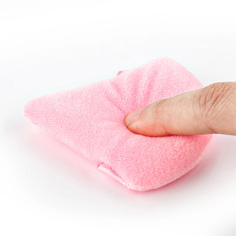 1/2/3/6Pcs Triangle Velvet Powder Puff – Reusable & Washable Makeup Sponges for Face & Eye
