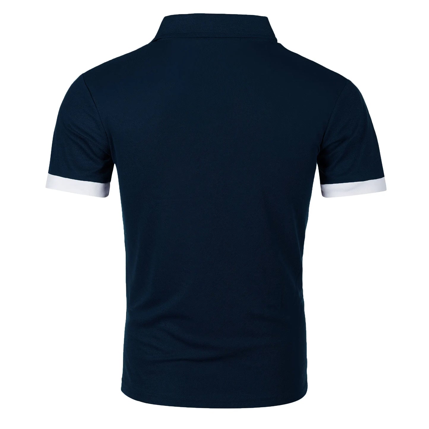 RBB Men’s Short Sleeve Color Matching Fashion Lapel Shirt – Stylish Casual Summer Top