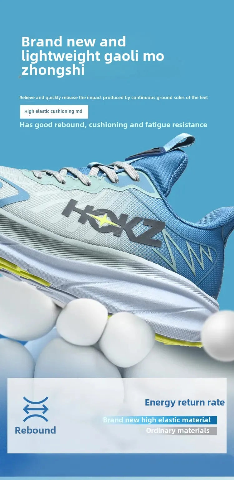 Men’s Breathable Mesh Running Shoes with Thick Soft Sole – High-Quality Outdoor Sports Sneakers