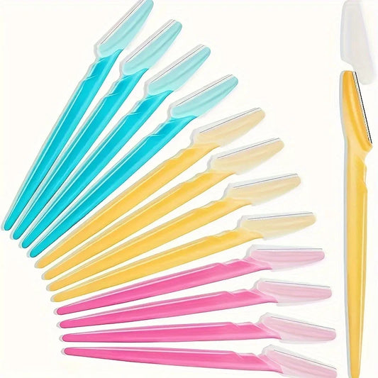 3/5/6/12/24Pcs Eyebrow Razor Kit – Precision Shaping & Facial Hair Removal Tool