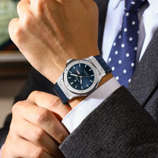 RBB Luxury Business Men’s Quartz Watch – Waterproof, Luminous, Date & Week Display, Silicone Strap