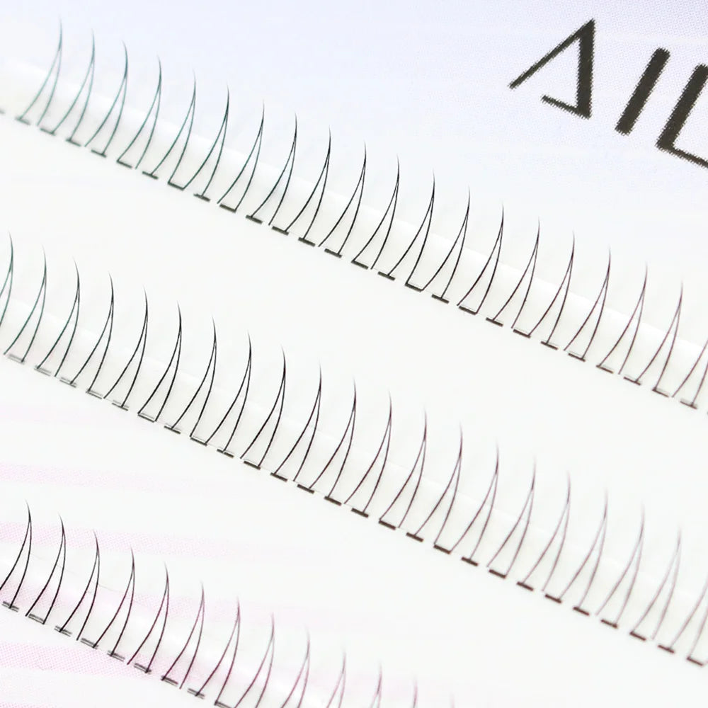 J Curl V-Shape Black Under Eyelash Clusters – Natural Soft Manga Bottom Lashes