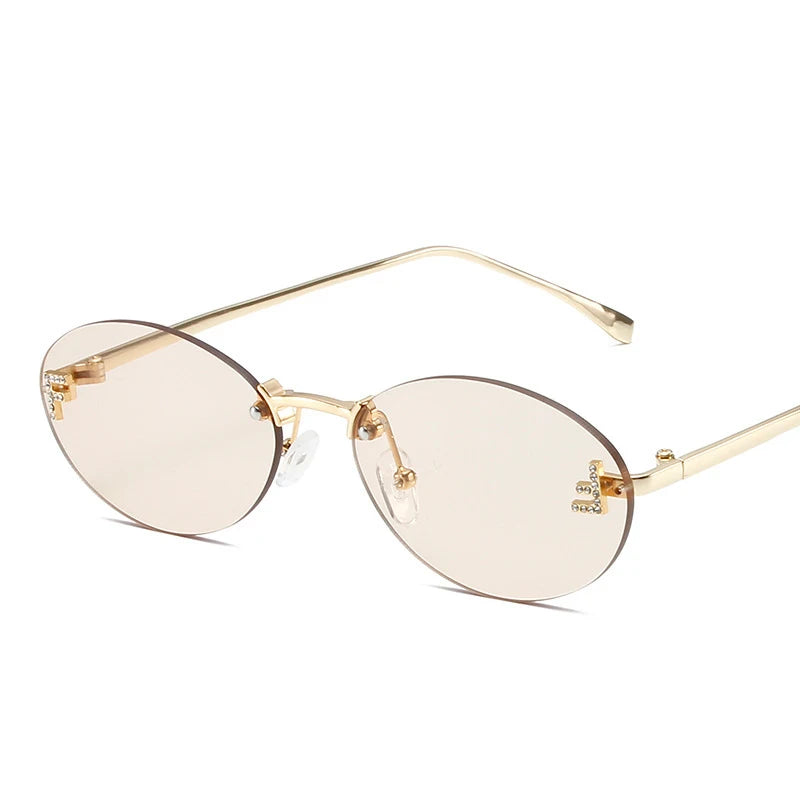 RBB Personalized Diamond F Sunglasses | Metal Frame & Hinges | Unisex